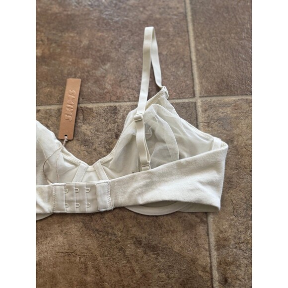 Skims Cotton Jersey T-shirt Bra Bone Size 34DD - Picture 9 of 11